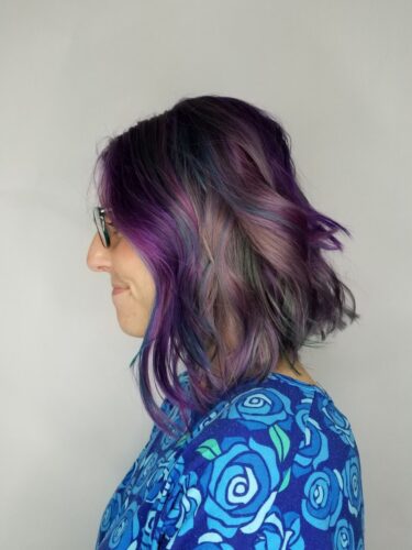 custom hair side view